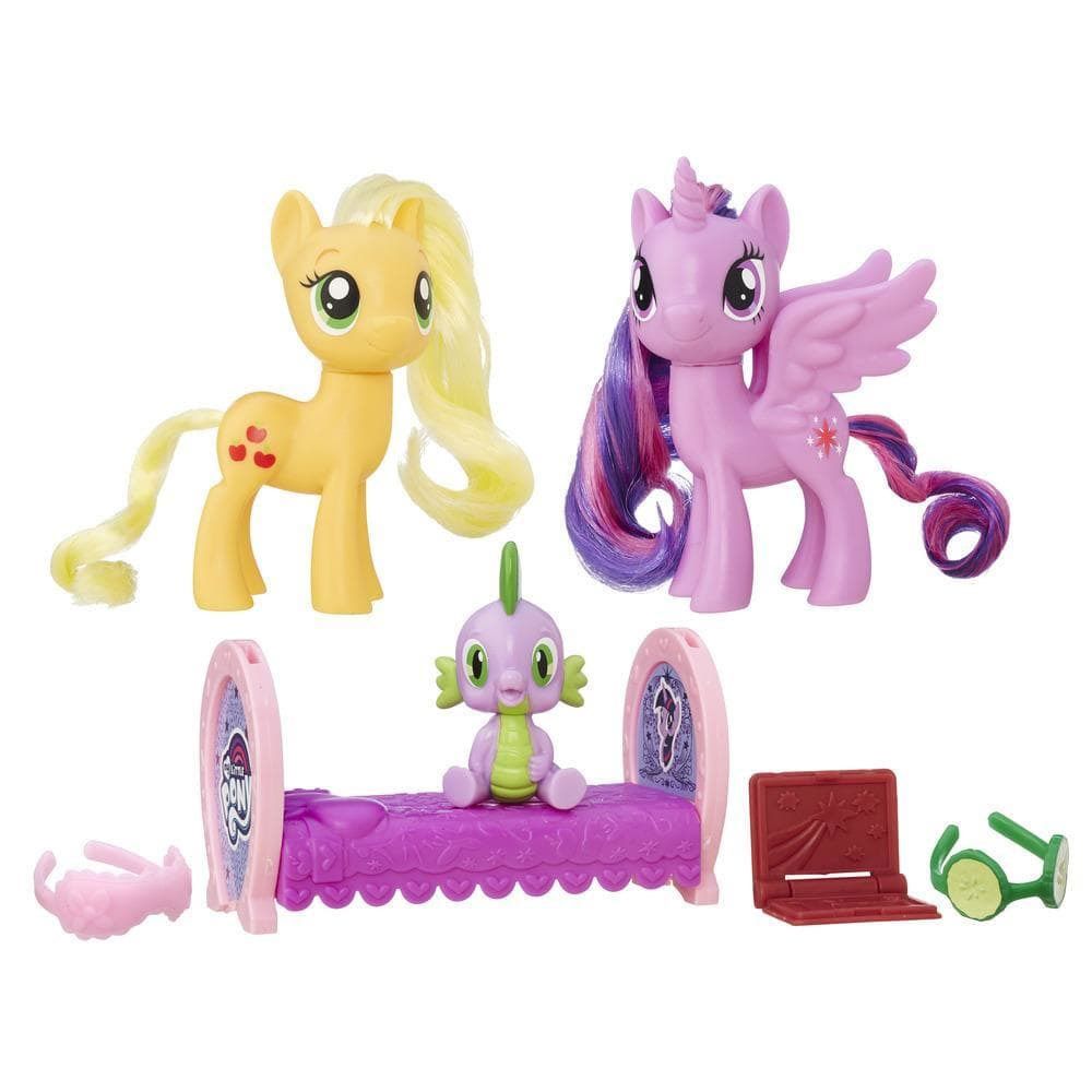 Figurine My Little Pony : Coffret Amies Pour La Vie : Twilight Sparkle Et Applejack