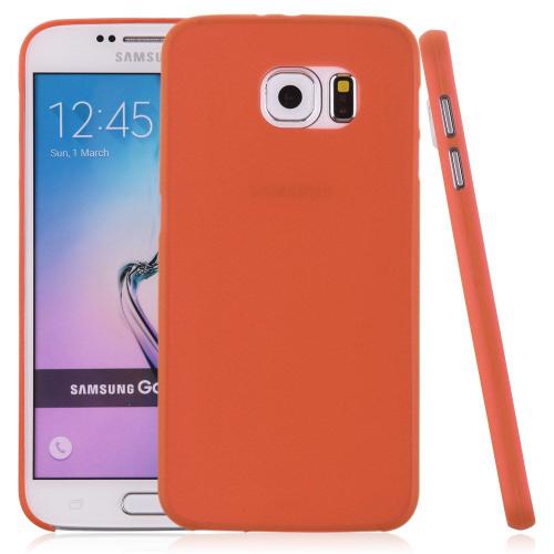 Coque Case Samsung Galaxy S6 Edge Plus Orange Ultra-Fine Silicone Souple (Tpu)