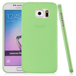 Coque Case Samsung Galaxy S6 Edge Plus Vert Ultra-Fine Silicone Souple (Tpu)