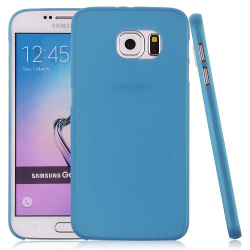 Coque Case Samsung Galaxy S6 Edge Plus Bleu Ultra-Fine Silicone Souple (Tpu)