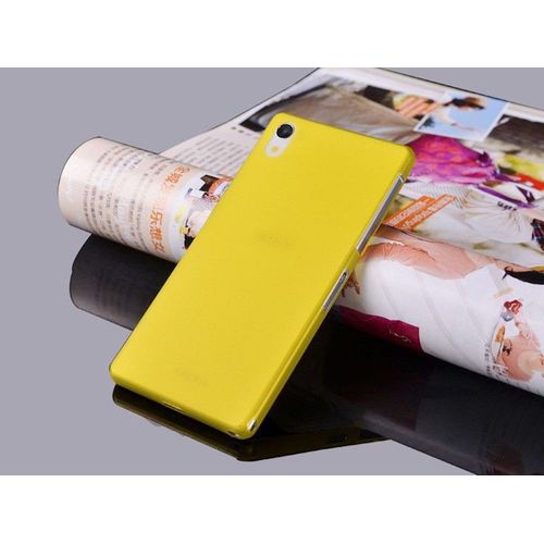 Coque Case Sony Xperia Z3 Jaune Ultra-Fine Silicone Souple (Tpu)