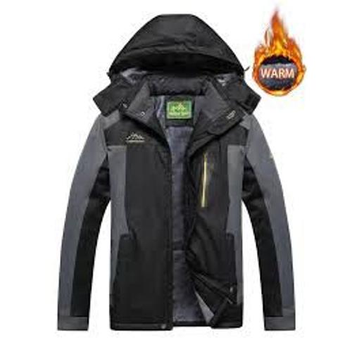 Blouson Coupe-Vent À Capuche En Polaire Décontractée Pour Hommes Neuf Taille Xl