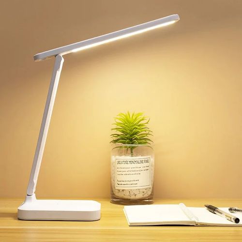Lampe De Chevet Led Pliable Tactile Protection Des Yeux Tactile À Intensité Variable
