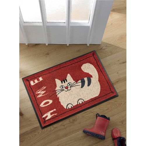 Tapis Chambre Paillasson Catty Home Tx Rouge 50 X 75 Cm Paillassons Par Kleen Tex