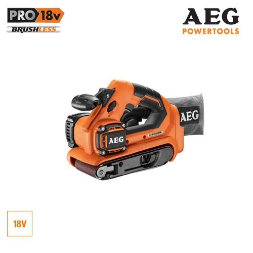 Ponceuse à bande brushless AEG 18V 75mm sans batterie ni chargeur BHBS1875BL-0