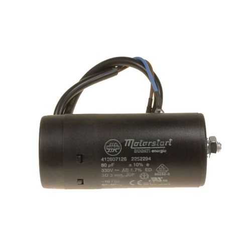 CONDENSATEUR DE DEMARRAGE 80UF 330V POUR LAVE LINGE LIEBHERR - 6342720