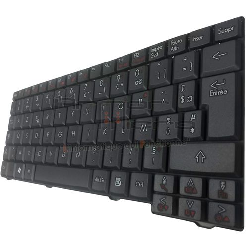 clavier noir AZERTY nsk-ajj0f pour PackardBell KAV