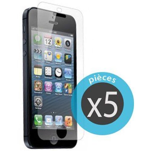 Pack 5 Films Protecteur Écran Iphone 5/5s