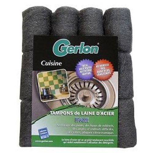 TAMPON LAINE D'ACIER INOX