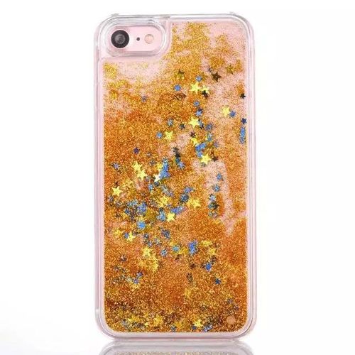 Coque Case Iphone 7 (4"7) Liquide Or Paillettes Silicone Rigide (Tpu)