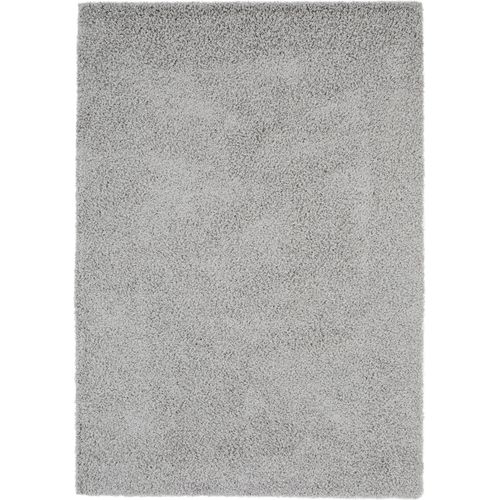 Tapis Shaggy À Poils Longs Swirls Gris 120x170 Cm - Tapis Doux Pour Salon