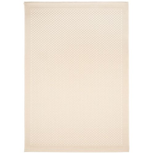 Tapis D'extérieur Naoto Blanc 80x150 Cm - Tapis Outdoor Pour Balcon, Terrasse Et Jardin
