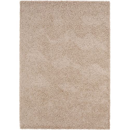 Tapis Shaggy À Poils Longs Swirls Taupe 120x170 Cm - Tapis Doux Pour Salon