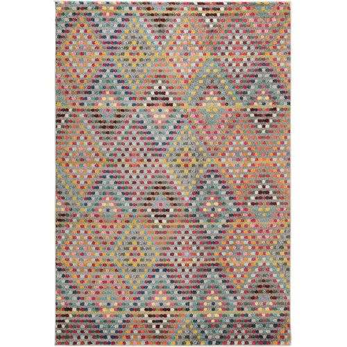 Tapis Poil Ras Casa Multicouleur 120x170 Cm - Tapis Poil Court Design Moderne Pour Salon