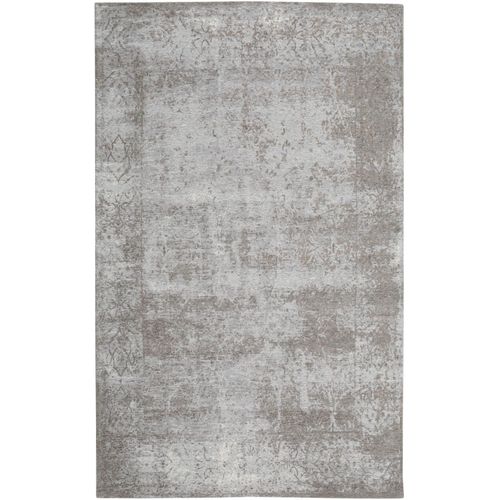 Tapis Vintage Tissé À Plat Frencie Gris 80x165 Cm - Tapis Poil Ras / Effet Usé