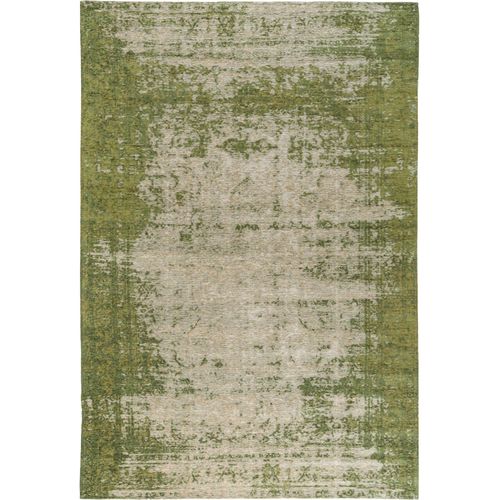 Tapis Vintage Tissé À Plat Tosca Vert 290x400 Cm - Tapis Poil Ras / Effet Usé