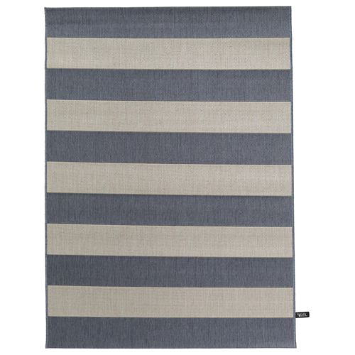 Tapis D'extérieur Metro Bleu 200x290 Cm - Tapis Outdoor Pour Balcon, Terrasse Et Jardin