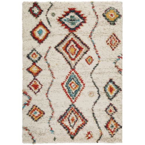 Tapis À Poils Longs Gobi Beige 80x150 Cm - Tapis Style Berbère