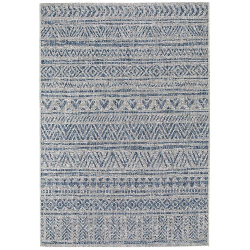 Tapis D'extérieur Cleo Bleu 160x230 Cm - Tapis Outdoor Pour Balcon, Terrasse Et Jardin