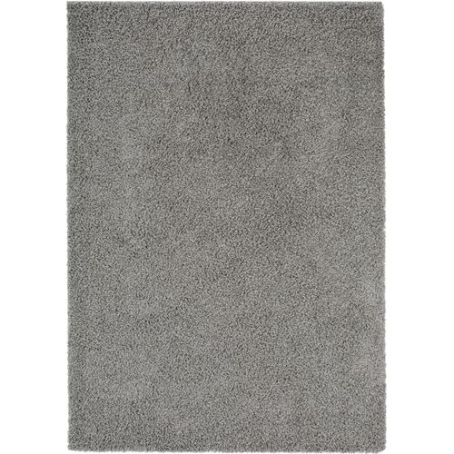 Tapis Shaggy À Poils Longs Swirls Gris Foncé 80x150 Cm - Tapis Doux Pour Salon