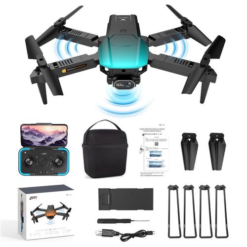 Drone Pliable Avancé Avec Évitement D'obstacles, Caméra Hd, Transmission En Direct Et Accessoires Complets-No