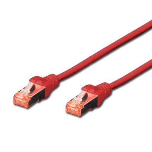 Câble Rj45 droit cat6 blinde 10m Rouge Connectland