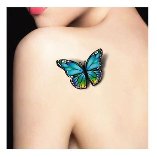 Tatouages Ephémères Papillon 3d Tatoo Temporaires Femmes 