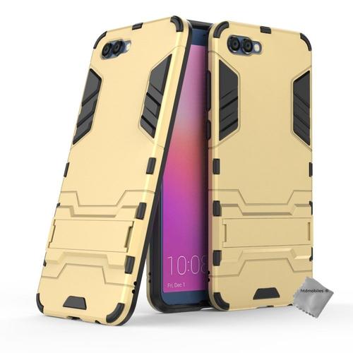 Housse Etui Coque Rigide Anti Choc Pour Huawei Honor View 10 + Verre Trempe - Or