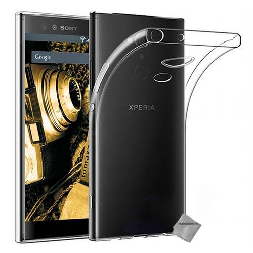 Housse Etui Coque Silicone Gel Fine Sony Xperia Xa2 Ultra + Verre Trempe Transparent Tpu