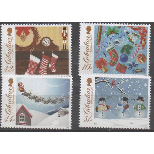 Gibraltar Timbres Noël 2010