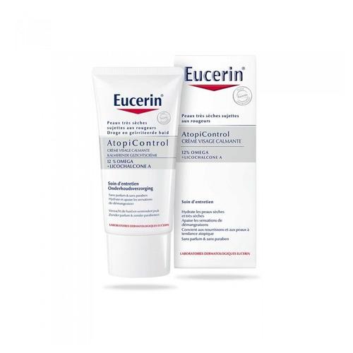 Eucerin Atopicontrol Crème Visage Calmante 12% Oméga 50ml 