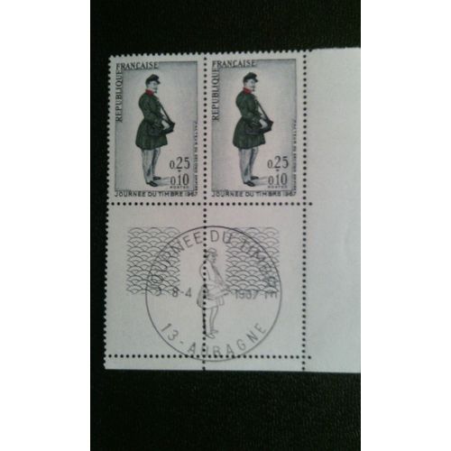 Timbre France ( Yt 1516 ) 1967 Facteur Du Second Empire