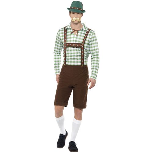Déguisement Bavarois Vert Et Marron Adulte Medium