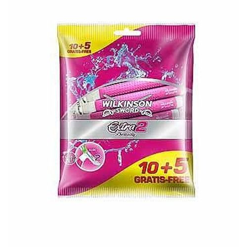 Wilkinson Extra 2 Beauty Machine À Usage Unique Sachet De 15 Pièces 