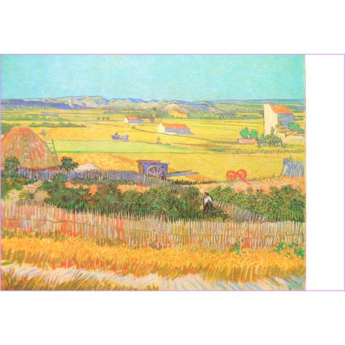 Van Gogh Moisson 4 Cartes Postales Tableaux Peinture Reproduction