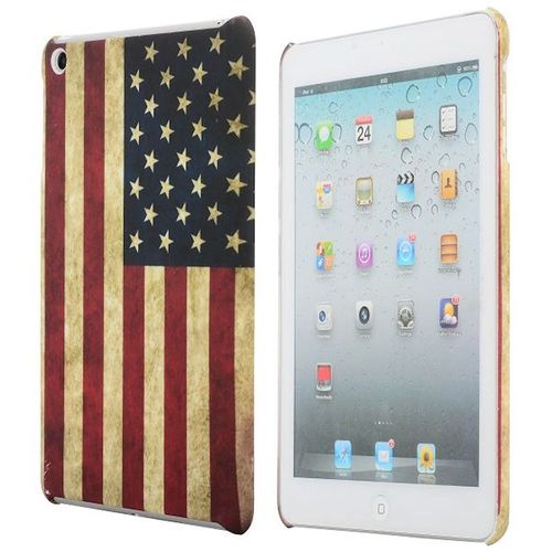 Coque Case Ipad Mini 1 3 4 Drapeau Usa Old Vintage Silicone Rigide (Tpu)
