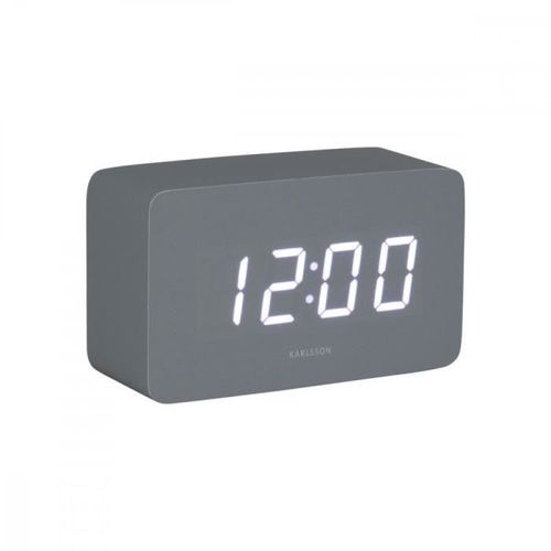 Réveil Spry tube LED - Present Time - Gris -