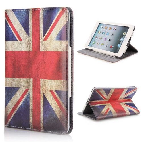 Etui A Rabat Ipad Mini 2 3 4 Drapeau Royaume-Uni Old Vintage Cuir Simili (Pu)