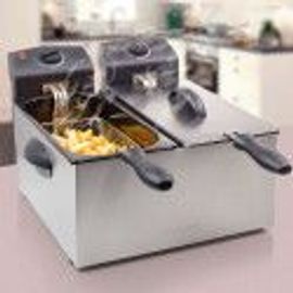 Friteuse À Double Compartiment Tristar Fr6937 6 L 3600w Blanc