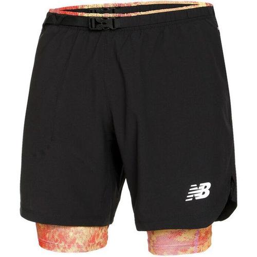 At 7in 2in1 Shorts Hommes - Noir