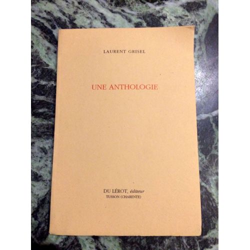 Une Anthologie