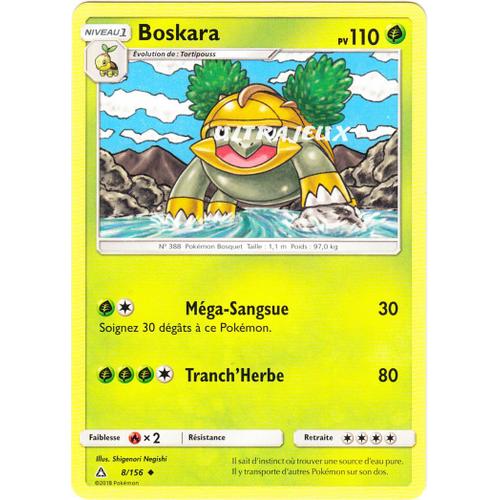 carte Pokémon 8/156 Boskara