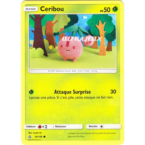 Pokémon - 10/156 - Ceribou - Sl5 - Soleil Et Lune - Ultra Prisme - Commune