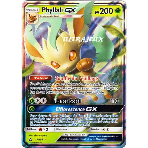 Pokémon - 13/156 - Phyllali Gx - Sl5 - Soleil Et Lune - Ultra Prisme - Ultra Rare