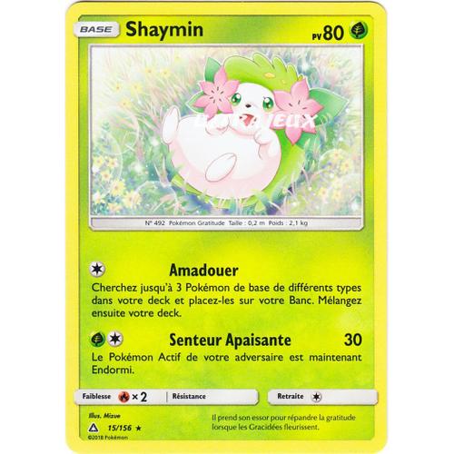 Pokémon - 15/156 - Shaymin - Sl5 - Soleil Et Lune - Ultra Prisme - Holo Rare