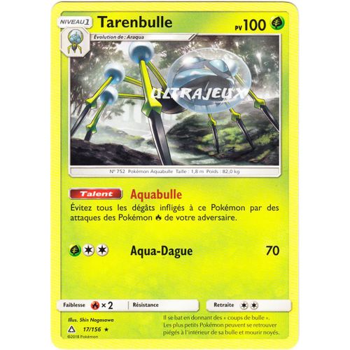 Pokémon - 17/156 - Tarenbulle - Sl5 - Soleil Et Lune - Ultra Prisme - Rare