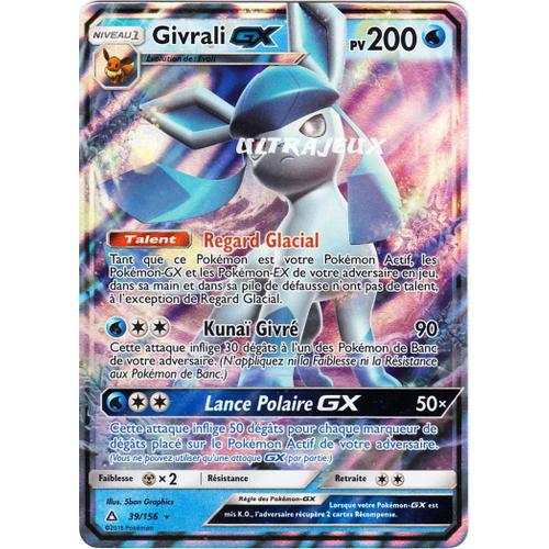 Pokémon - 39/156 - Givrali Gx - Sl5 - Soleil Et Lune - Ultra Prisme - Ultra Rare