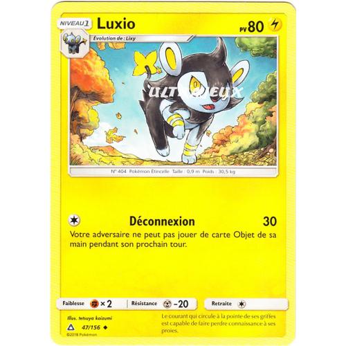 Pokémon - 47/156 - Sl5 - Soleil Et Lune - Ultra Prisme - Luxio - Peu Commune