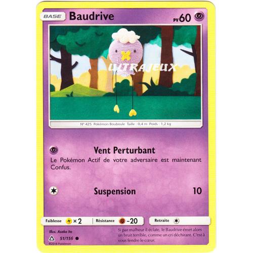 Pokémon - 51/156 - Baudrive - Sl5 - Soleil Et Lune - Ultra Prisme - Commune