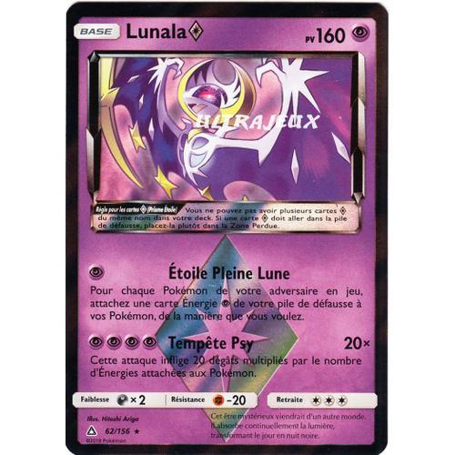 Pokémon - 62/156 - Lunala - Sl5 - Soleil Et Lune - Ultra Prisme - Holo Rare